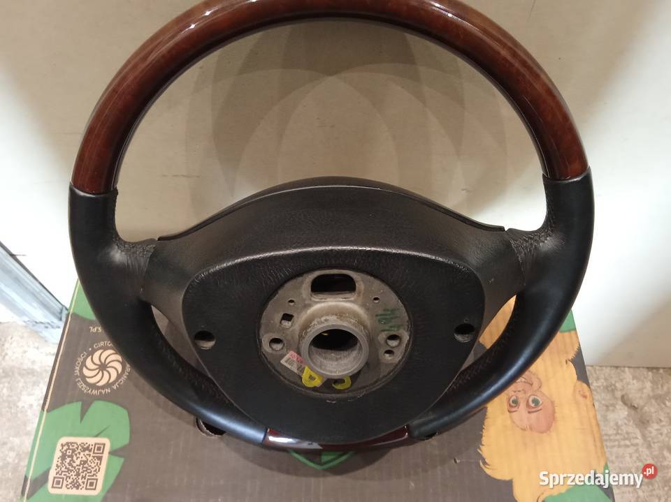 VW Passat B5FL GOLFIV kierownica skórzana drewno sprzedam