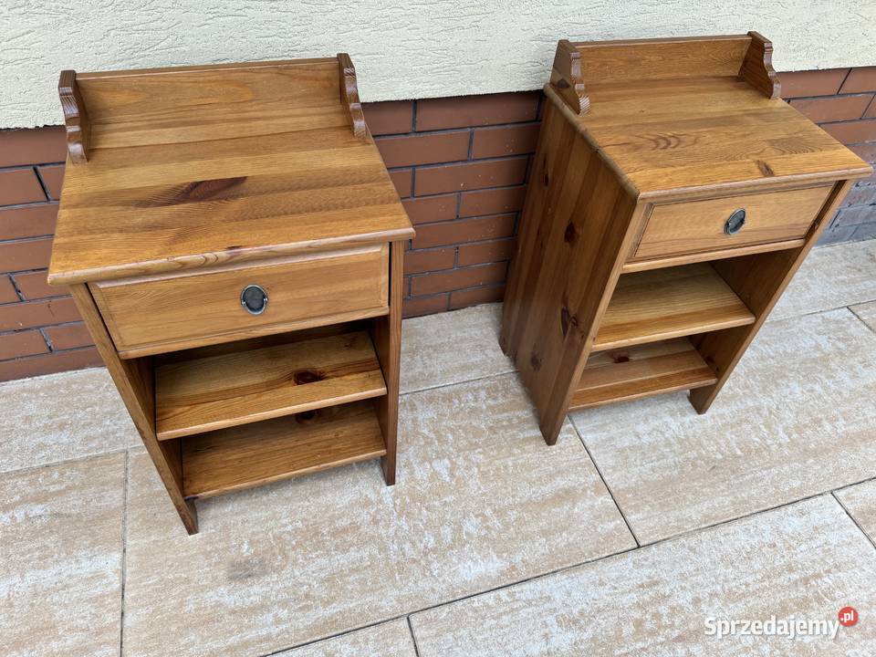 Szafka nocna Leksvik drewniana Ikea stolik do mazowieckie Warszawa sprzedam