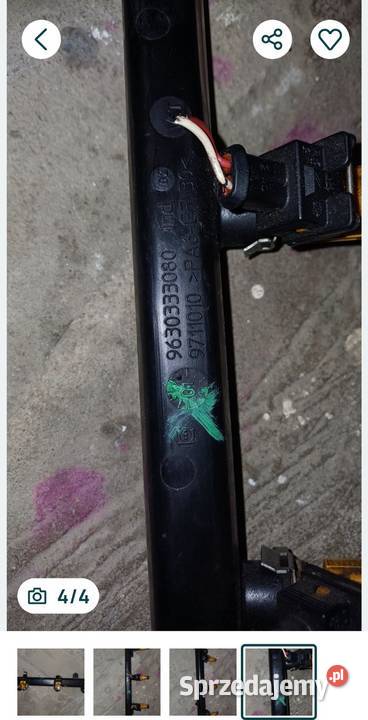 Listwa wtryskową cytroen c5 30 v6 2005 Puławy