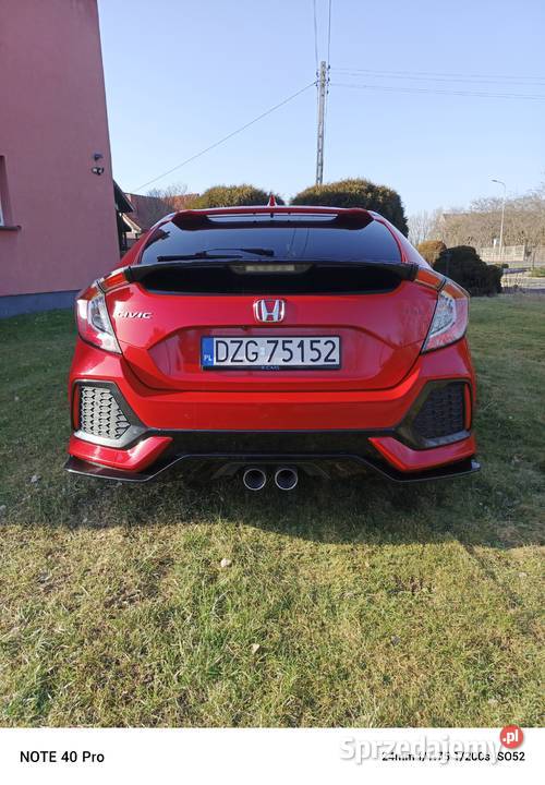 Honda Civic X 182 stan nieuszkodzony dolnośląskie