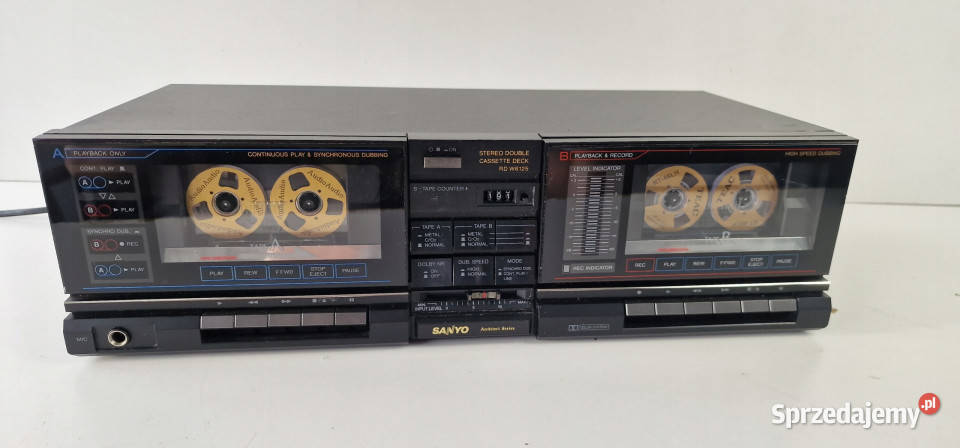 SANYO RD W 6125 RDW6125 magnetofon cassette deck Międzychód