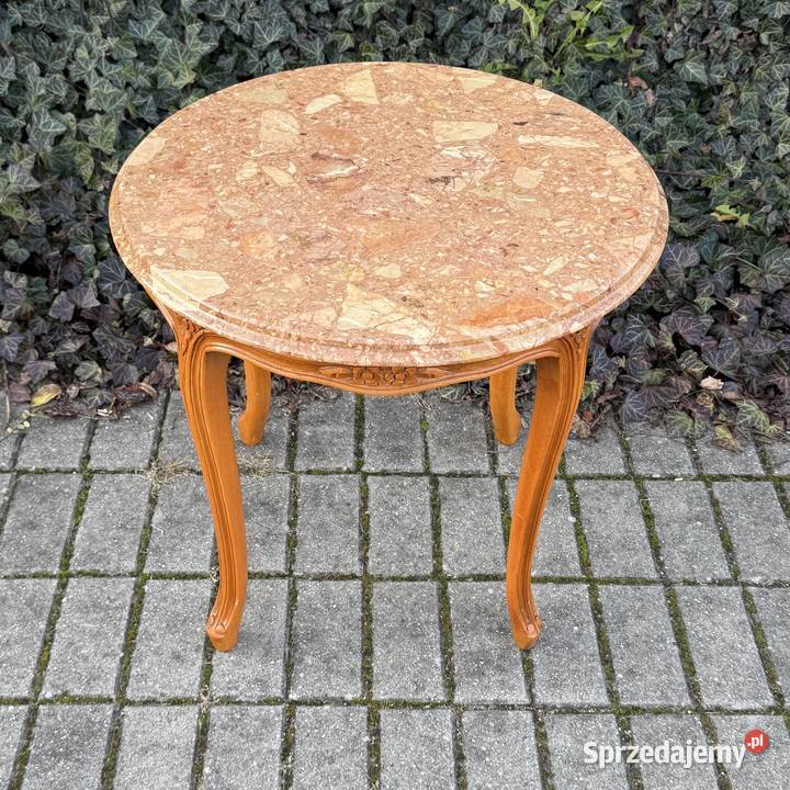 ARTexpert Stolik kawowy Ludwik marmurowy blat