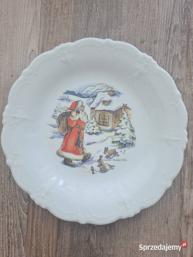 Ręcznie malowany talerz Tirschenrfuth Gorlice