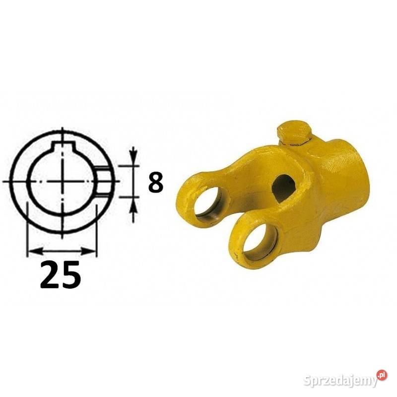 Widłak maszynowy ze śrubą ściskającą 25mm 10017 Kamionna