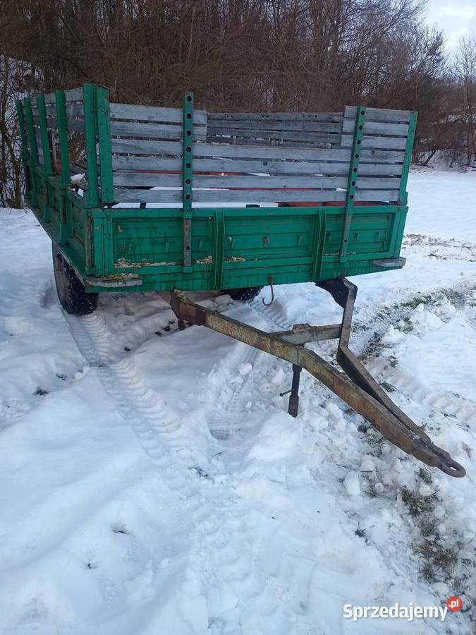 Przyczepa rolnicza jednoosiowa sztywna Chobrzany