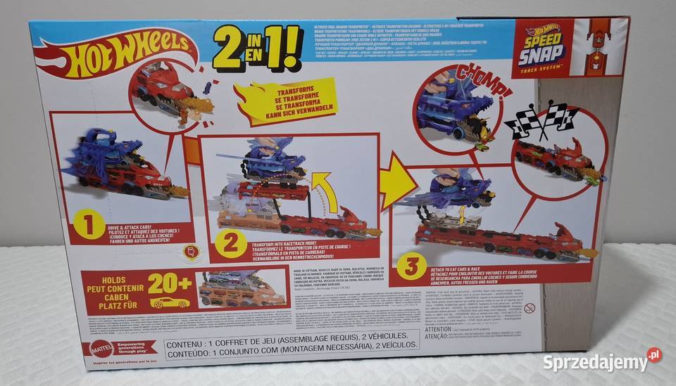 Hot Wheels Ultimate dual dragon transporter Samochody i pojazdy Czeladź