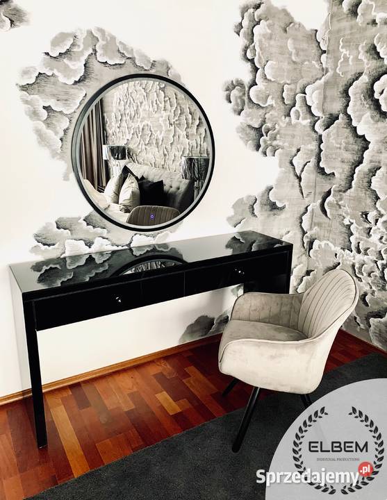 Szklana czarna toaletka Glamour Warszawa