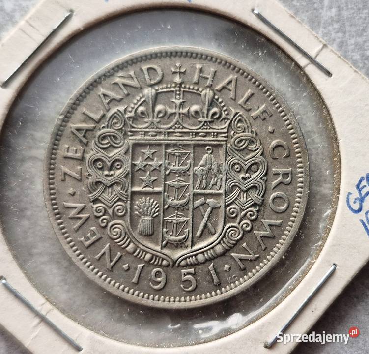 C14 NOWA ZELANDIA 12 Korony 1951 r Wola Kruszyńska