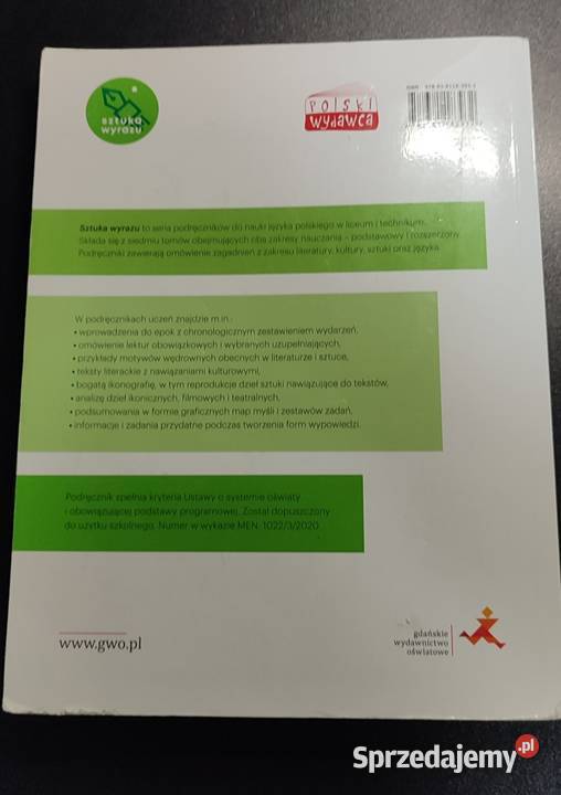 Język polski sztuka wyrazu 2 cz1 Podręczniki Lubin sprzedam