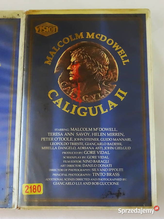 Film Caligula dwie części na dwu kasetach VHS Biłgoraj sprzedam