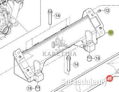 Claas Axion 870 Poprzeczka Belka Pozioma