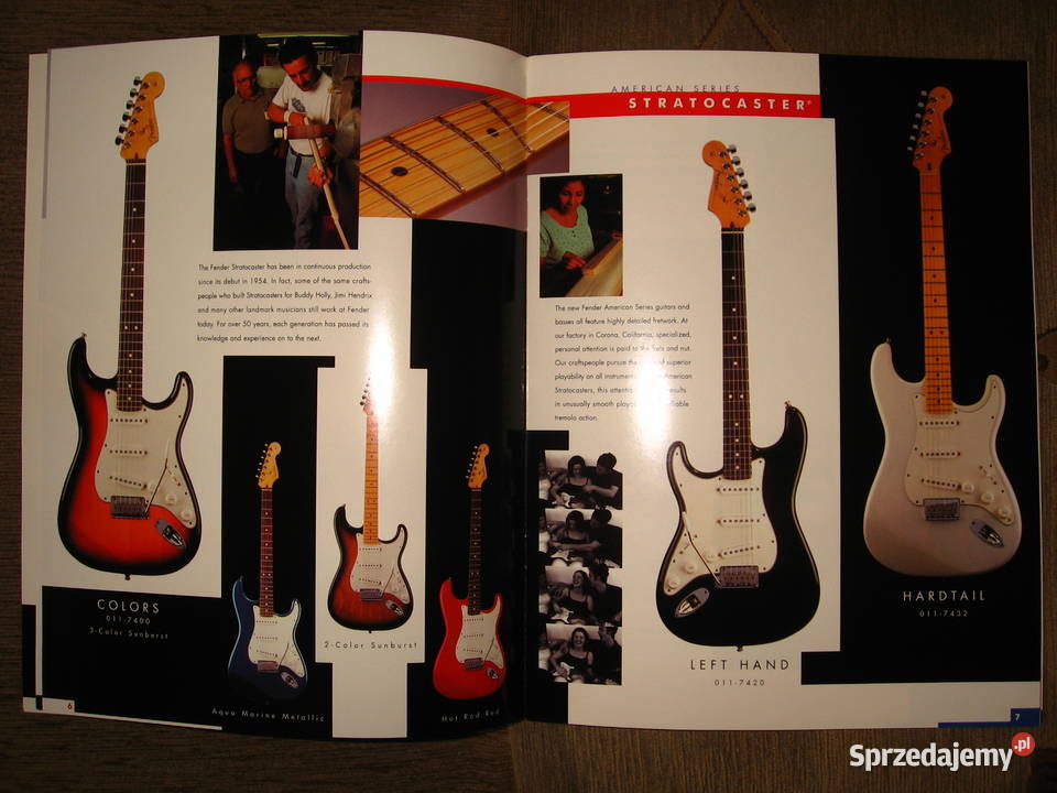Fender American Series Guitars katalog broszura pomorskie Kępice