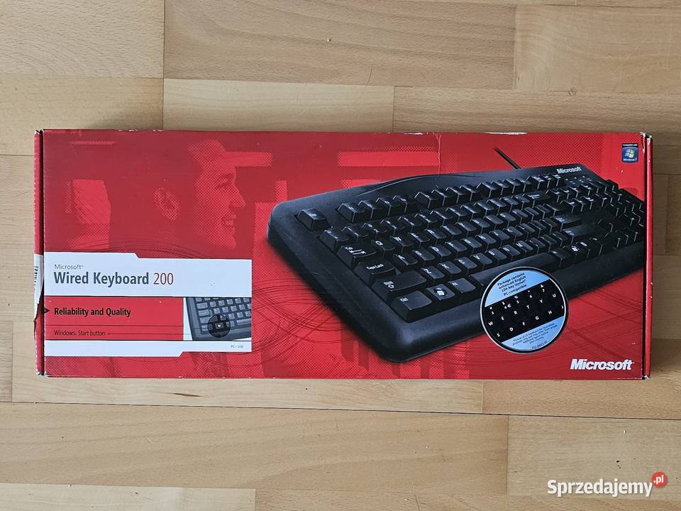 Klawiatura przewodowa QWERTY Microsoft Wired Kraków