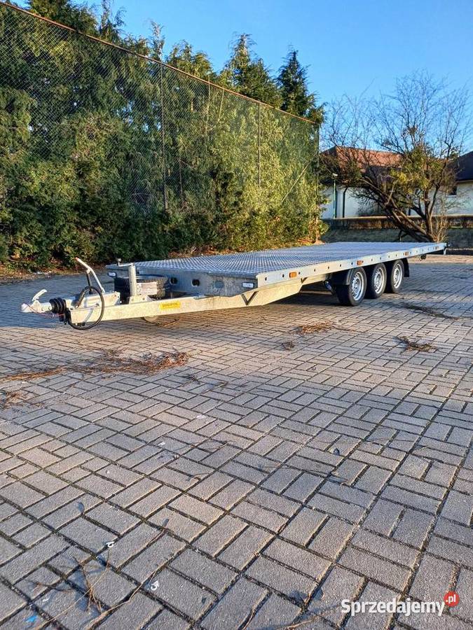 Wypożyczalnia Wynajem Lawet Przyczep 6m 35 t DMC lawety śląskie Gwoździany