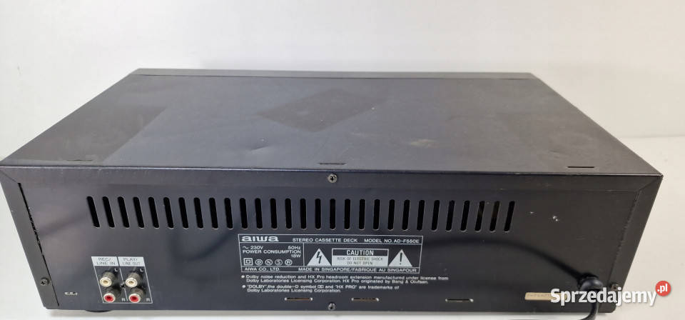 Magnetofon Cassette Deck Aiwa ADF550 AD F550 Magnetofony wielkopolskie Międzychód