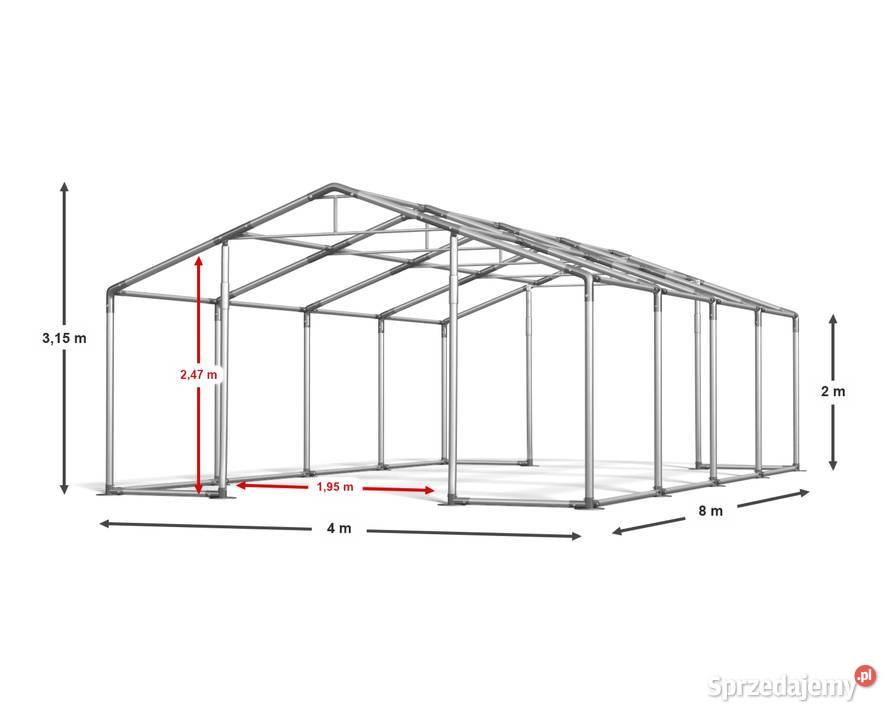4x8m 2315m Namiot handlowy magazynowy całoroczny Sopot