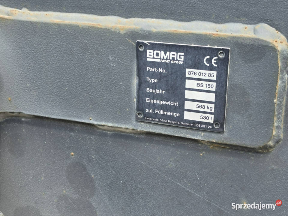 walec Bomag BW 154 AP4i AM rozsiewacz BS150 kujawsko-pomorskie Skępe