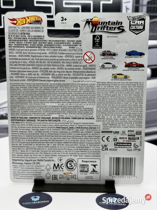 Hot Wheels Mountain Drifters 03 Honda NSX TypeR Wrocław