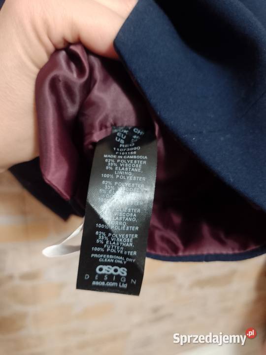 2XLEUR 56 ASOS DesignGranatowa kamizelka Kraków