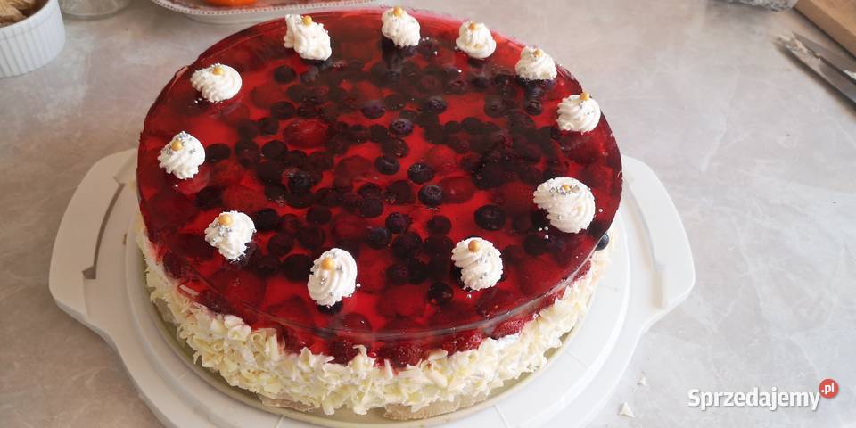 domowe ciasta tort malinowa chmurka beza sernik białogard sprzedajemy pl