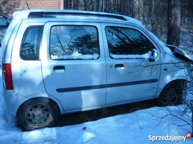 OPEL AGILA 2000rBENZYNA Uszkodzony welurowa tapicerka Agila