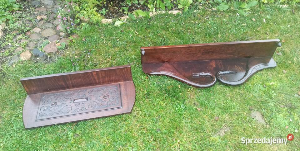 Półka rzeźbiona płyta dębowa Gdańsk