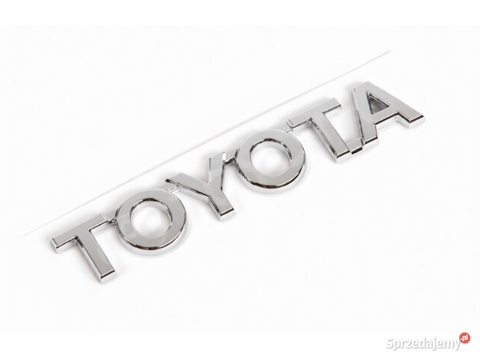 TOYOTA Avensis Chromowany emblemat logo tyl Kąty Wrocławskie