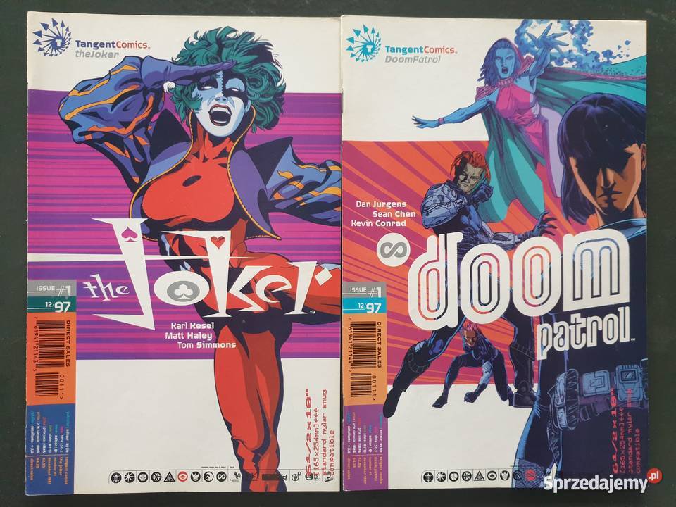 Zestaw 18 oryginalnych komiksów USA Tangent Gdynia sprzedam
