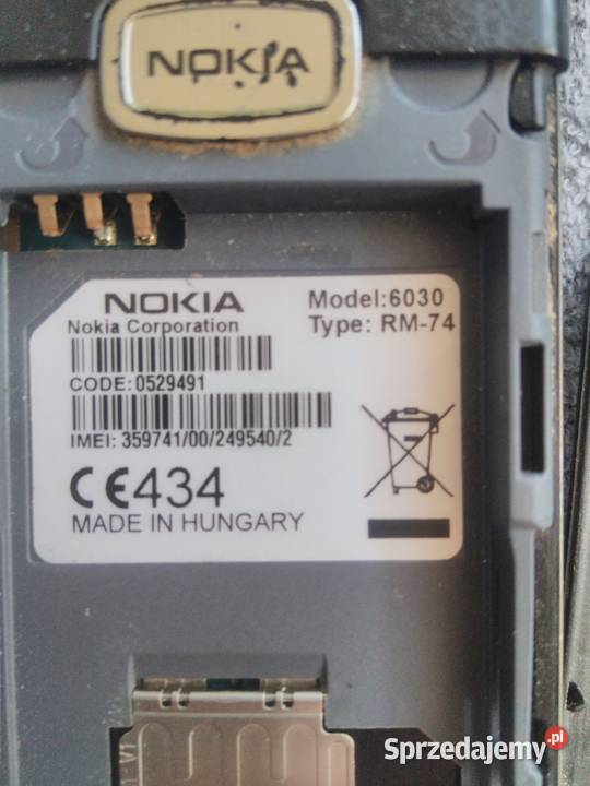 nokia 6030 rm74 rm74 telefon rm 74 Sandomierz