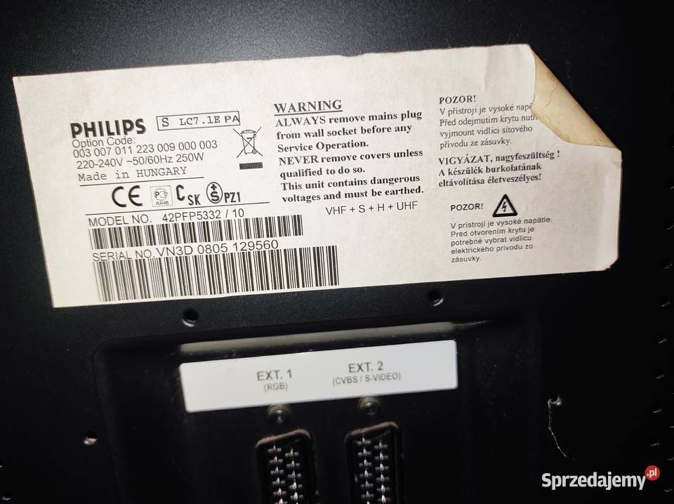 telewizor 55 PHILIPS plazma 55cale dolnośląskie Wrocław