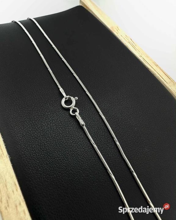 Nowy Rodowany Srebrny Łańcuszek pr 925 333g Dł Łańcuszki Elbląg