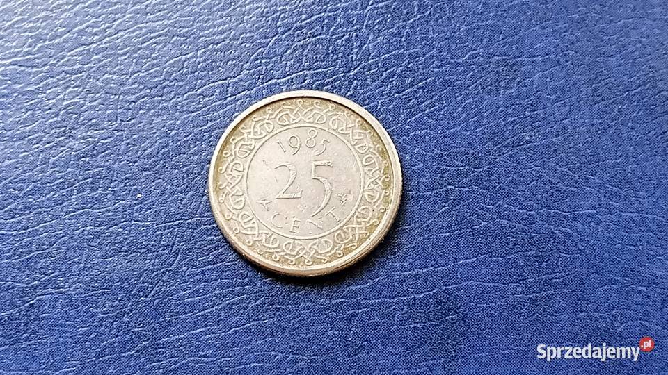 Stare monety 25 cent 1985 Surinam Lesko