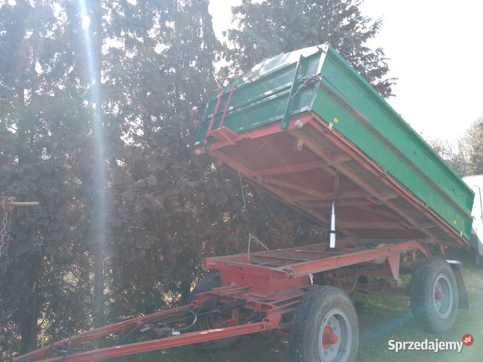 Przyczepa wywrotka na 3 str 1985 r SANOK AUTOSAN nieuszkodzony Pobiedziska