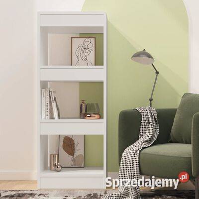 vidaXL Regał na książkiprzegroda biały 40x30x103 Warszawa