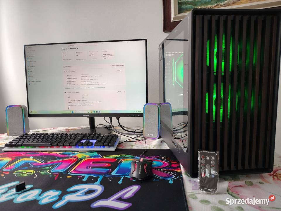 Komputer gamingowy 14 rdzenie1632 RAMRX 580 8GB