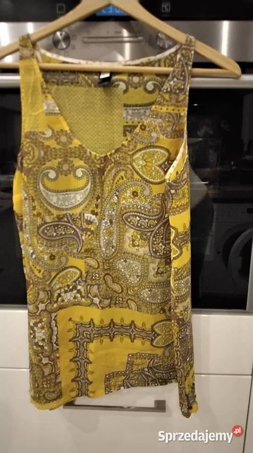 Top Bluzka Satynowa Damska MANGO SM j Nowa Moda i Styl lubuskie Nowa Sól