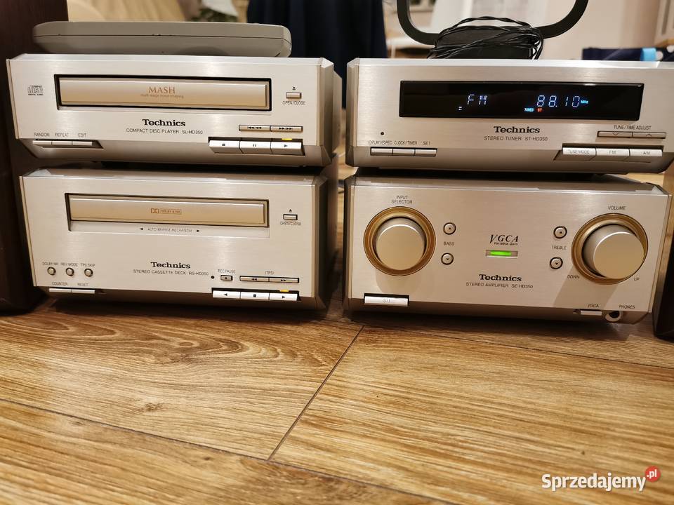 Technics SEHD350 mini wieża pilot kolumny Wieże i miniwieże Ruda Śląska