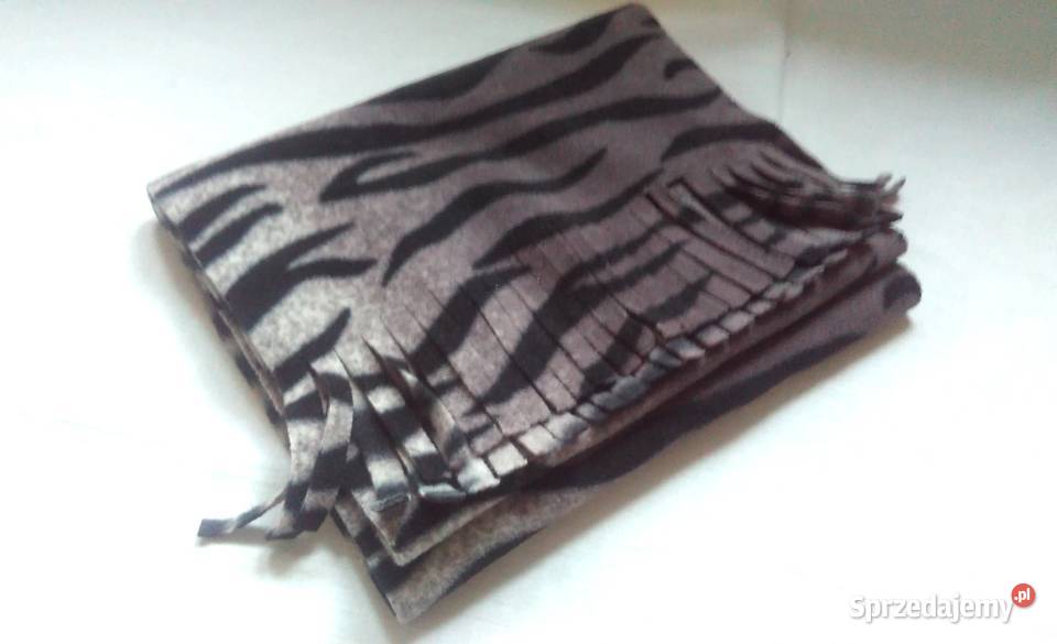 SZALIK damski Zebra fiolet POLAR wzór zwierzęcy Białystok sprzedam