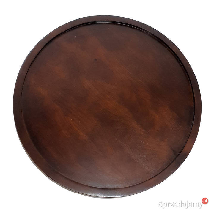 Drewniany okrągły stolik kawowy LAMEL z mango 91cm Stoliki kawowe i ławy Lublin sprzedam