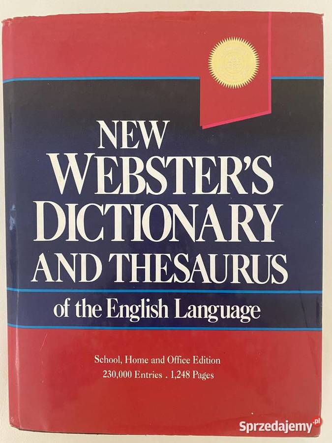 Websters Dictionary And Thesaurus Of The Rok wydania 1993 mazowieckie Warszawa
