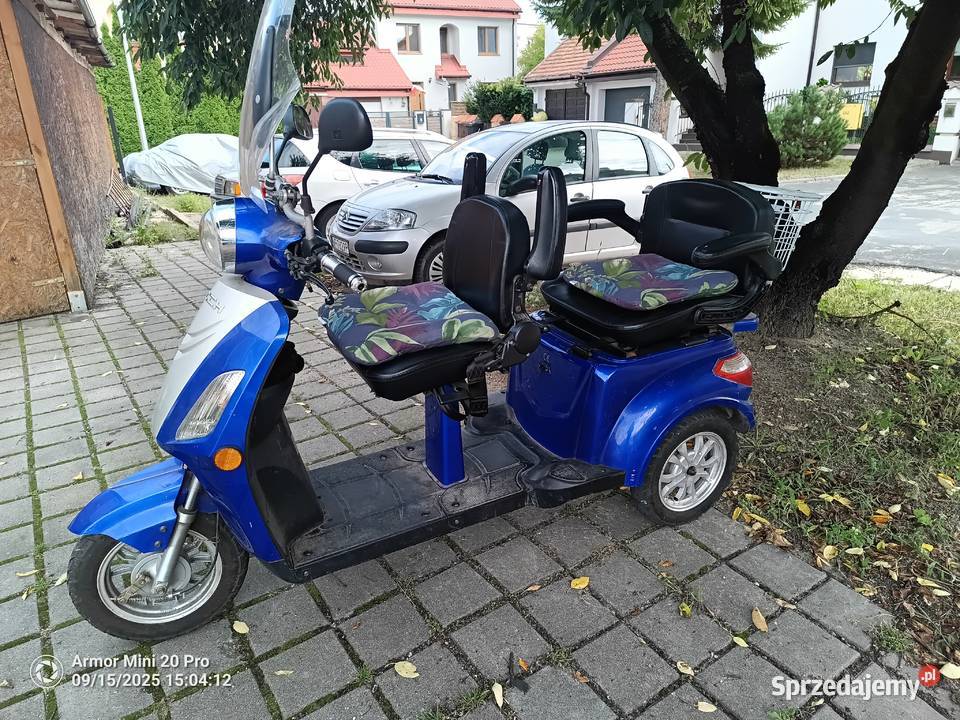 Trójkołowiec inwalidzki dwuosobowy elektryczny Płock