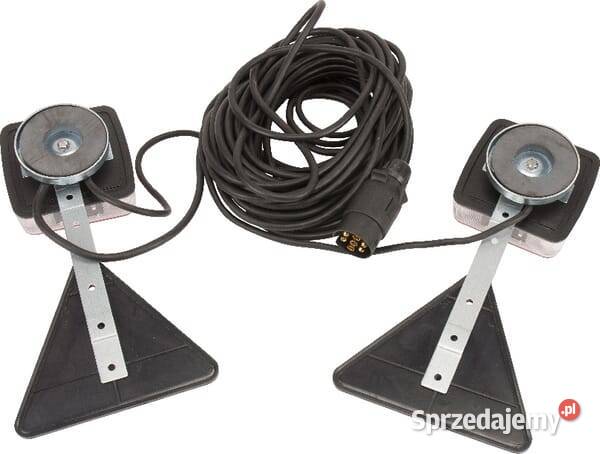 Zestaw lamp LED tylnych na magnes z trójkatem Kamionna