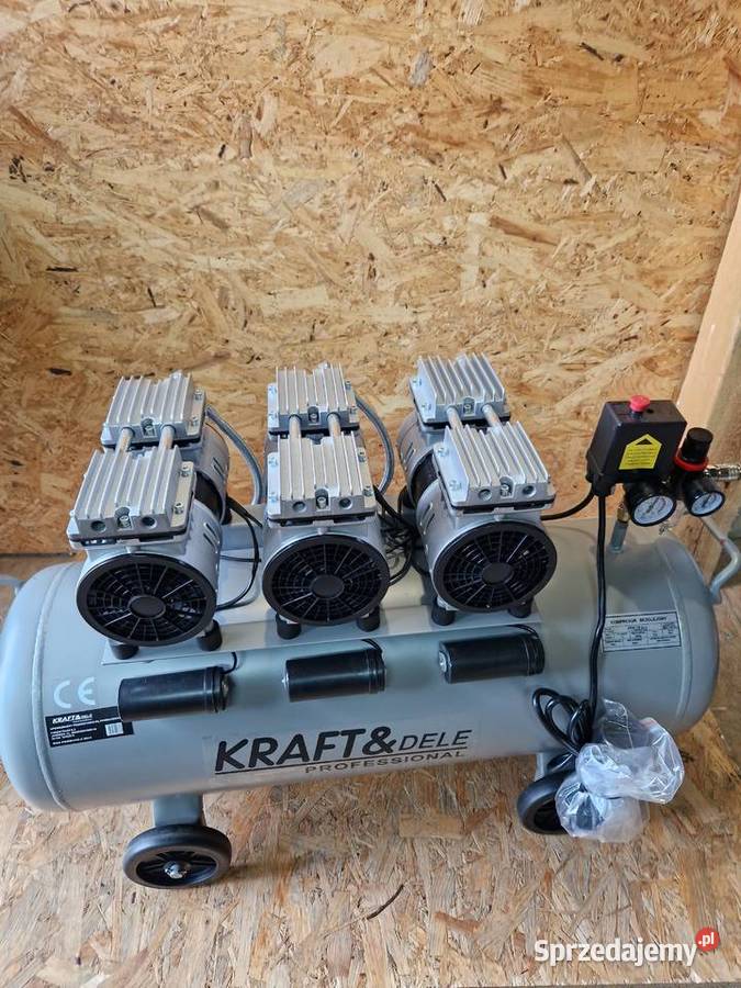 Kompresor bezolejowy KraftDele KD1397 100 l 8 Kompresory Głogowa