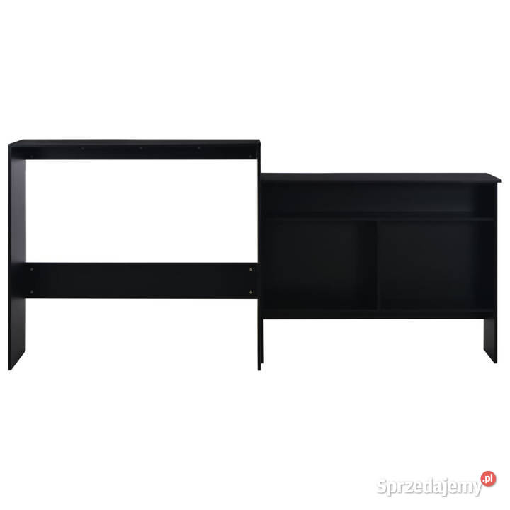 Stół barowy z 2 blatami czarny 130 x 40 x 120 Stoły Warszawa sprzedam