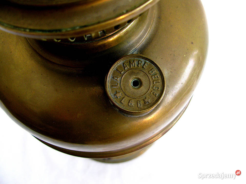 Lampka Lampa naftowa mosiądz Szczecinek