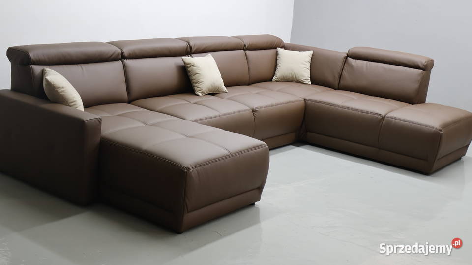 TTN Brązowe Wielkie U kanapa rogówka sofa do Narożniki Poznań