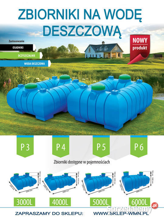 ZBIORNIK NA WODĘ DESZCZOWĄ 5000L z Filtrem Wrocław