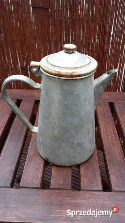 Stary aluminiowy dzbanek do kawyherbaty retro Warszawa sprzedam