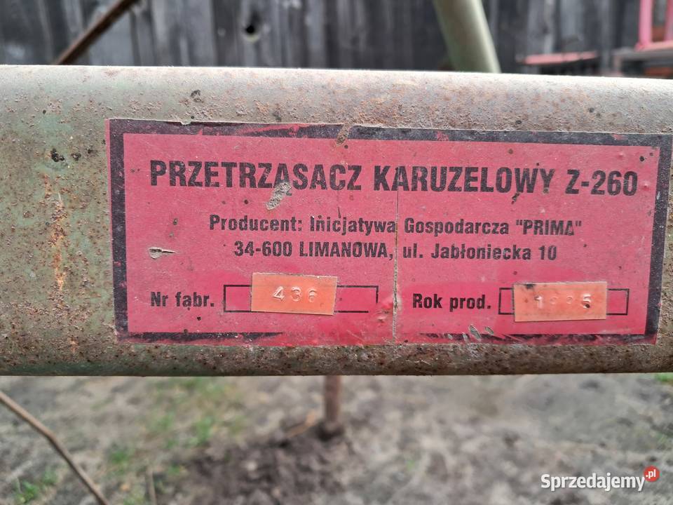 Przewracarka do siana pająk Maszyny zielonkowe wielkopolskie Kościan