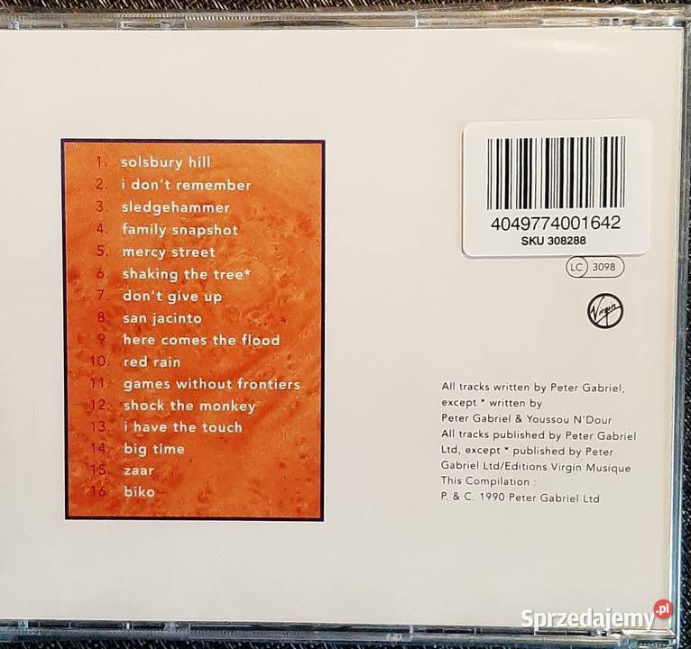 Wspaniały Album CD PETER GABRIEL Ex GENESIS sprzedam